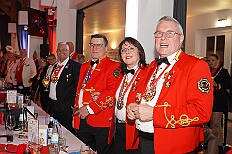 PrinzEmpf 2026- 01-11 080  Prinzenempfang 2026 - Seine Tollität Prinz Toni I. und seine Crew empfangen im Steinhof in Huckingen Sponsoren, den HDK-Förderkreis, Familie und Freunde. Zu Ihnen zählen auch Bastian I. und Steffen I., das Prinzenpaar der KGK aus Moers. Ihnen Allen wird ein lockeres Rahmenprogramm, gestaltet von Duisburger Garde- und Showtanzgruppen und natürlich beider Prinzencrews, geboten. : DVPJ, Toni I, Jules I., Prinz Karneval, Prinz, Prinzessin Aileen I., Hofmarschälle, Page, Pagen, Paginnen, HDK, Duisburg, Karneval, Helau, Tollität, Event, Session 2025, Session 2025, HDK Duisburg, Hauptausschuss, Hauptausschuss Karneval Duisburg, Duisburg ist echt