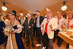 Prinzentref KoenigBrau 2026- 02-02 40  Prinzentreffen in der Brauerei - Auf Initiative von Tobias Ostermann, Verkaufsleiter Ruhrgebiet, und HDK Präsident Michel Jansen lud die König Brauerei in Kooperation mit dem HDK zum Prinzentreffen in den Theodor-König-Keller auf dem Gelände der König Brauerei. Dieser spontanen Einladung folgten die Tollitäten aus Essen, Oberhausen und Moers. Prinz Toni I. erwies sich als sympathischer Co-Gastgeber bei diesem unterhaltsamen Abend. : DVPJ, Toni I, Jules I., Prinz Karneval, Prinz, Prinzessin Aileen I., Hofmarschälle, Page, Pagen, Paginnen, HDK, Duisburg, Karneval, Helau, Tollität, Event, Session 2025, Session 2025, HDK Duisburg, Hauptausschuss, Hauptausschuss Karneval Duisburg, Duisburg ist echt